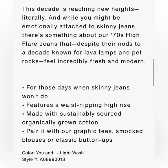 Levi's Premium 70s High-Flare Women’s Jeans in color Just a Hint 30x30 - Picture 11 of 13